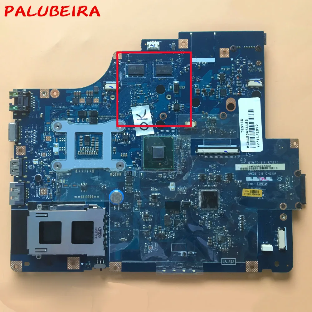 Материнская плата PALUBEIRA для lenovo Z560 G560 материнская ноутбука NIWE2 100%
