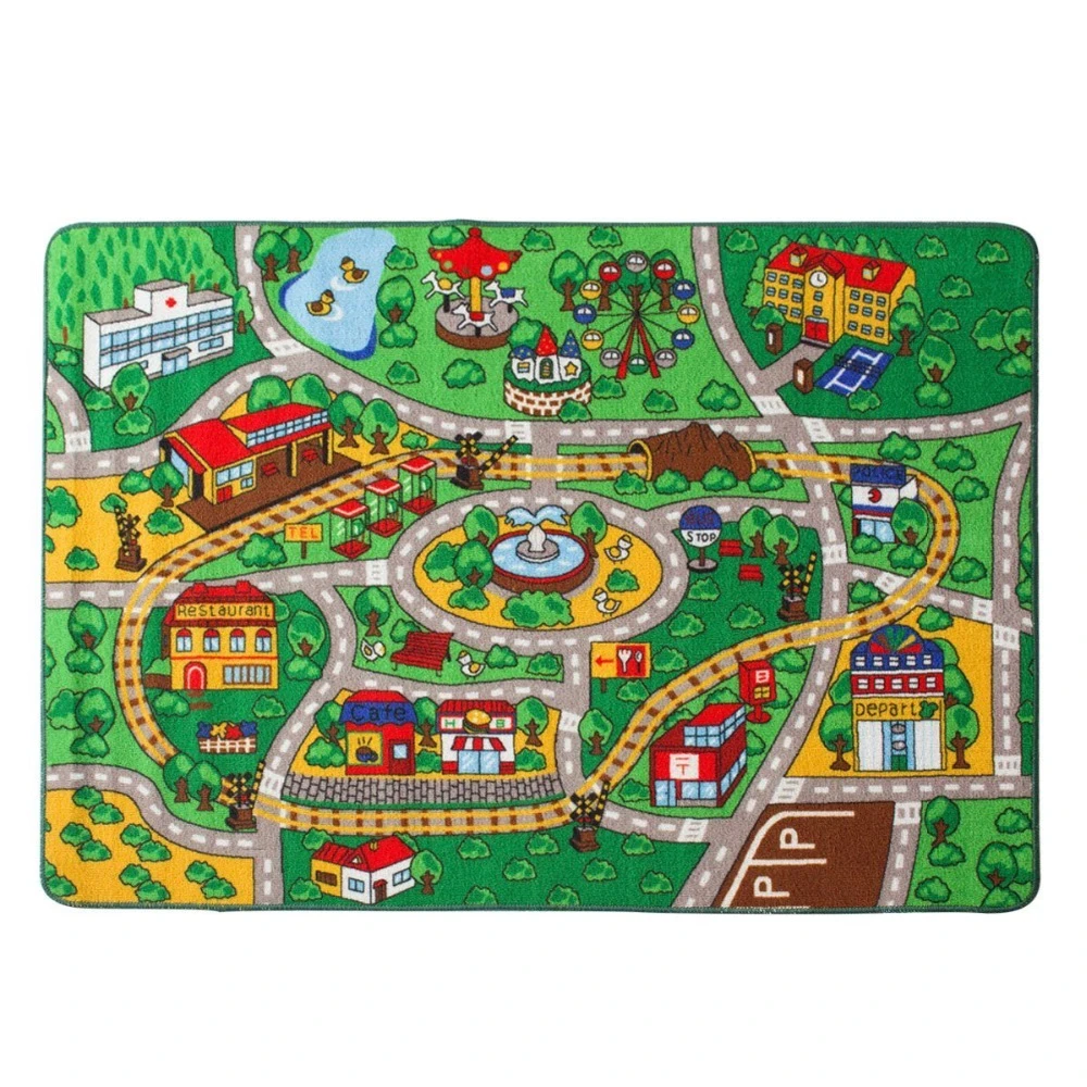 High Cost Performance Kids Rug City Center Street Map Funny Carpet For Home Living Room Baby Bedside Carpet Baby Crawling Mat Carpet Baby Kids Rugcarpets For Living Room Aliexpress - roblox the streets map