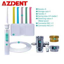 AZDENT 6 шт. сопла кран ирригатор для полости рта переключатель воды зубная нить мульти одна струя нить для ирригатора ирригатор для полива зубов очиститель