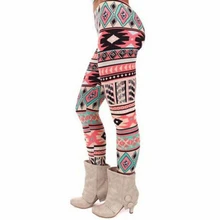 Модные штаны для женщин, домашняя одежда, теплые вязаные цветные обтягивающие Стрейчевые колготки с принтом, зима