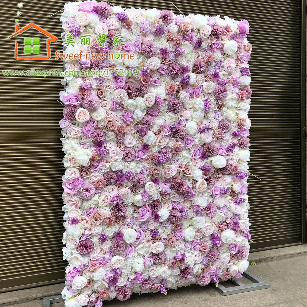 3D Искусственные розы FlowerWall панель DIY цветок Бегуны для свадебного фона или стола украшения