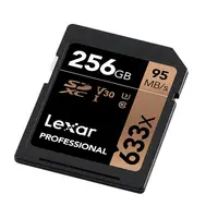 cartao דה memoria u3 Lexar SD מקורה כרטיס 633X cartao דה memoria 95MB / S 256GB SDXC SLR מצלמת U3 כרטיס SD יחיד בכיתת כרטיס זיכרון במצלמה 10 (5)