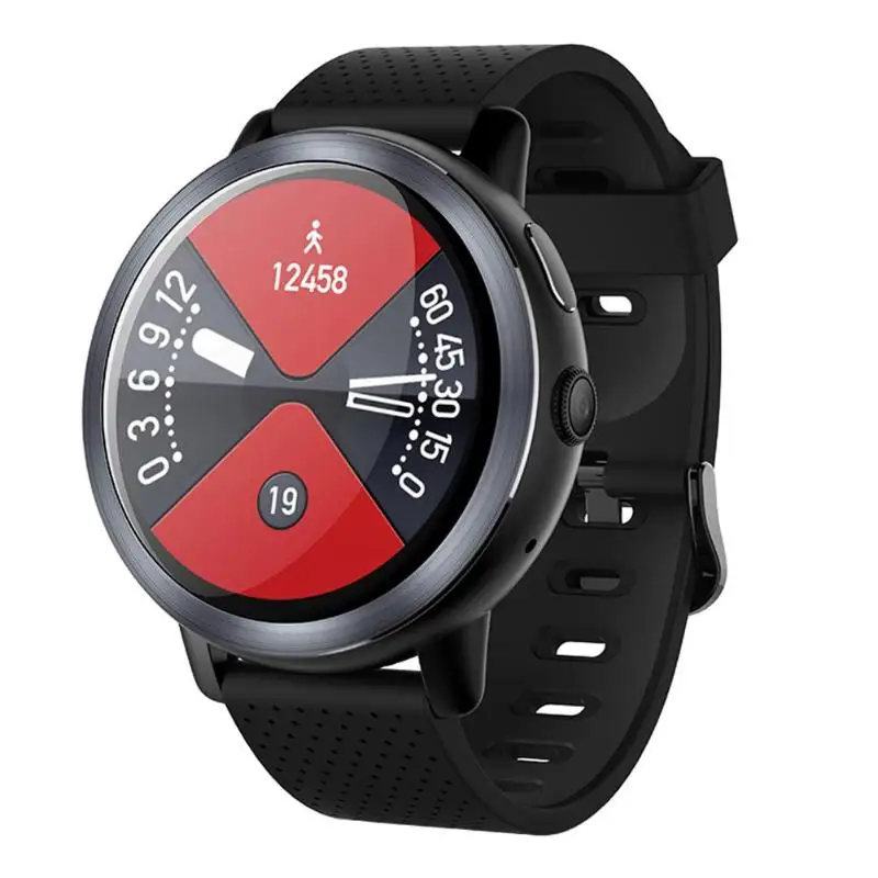 VODOOL 4G Sim умные часы с WiFi Android 7,1 3g+ 32G с камерой 5MP gps 1,39 дюймов экран MT6739 сердечного ритма Спорт Бизнес ремешок - Цвет: Серый