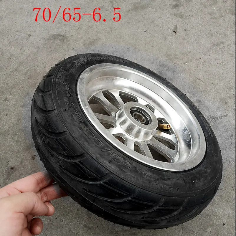 Size70/65-6,5 10x3. 0-6,5 бескамерная автомобильная шина tireVacuum шины with6." сплав обода подходит Электрический скутер переднее колесо 10 дюймов надувные колеса