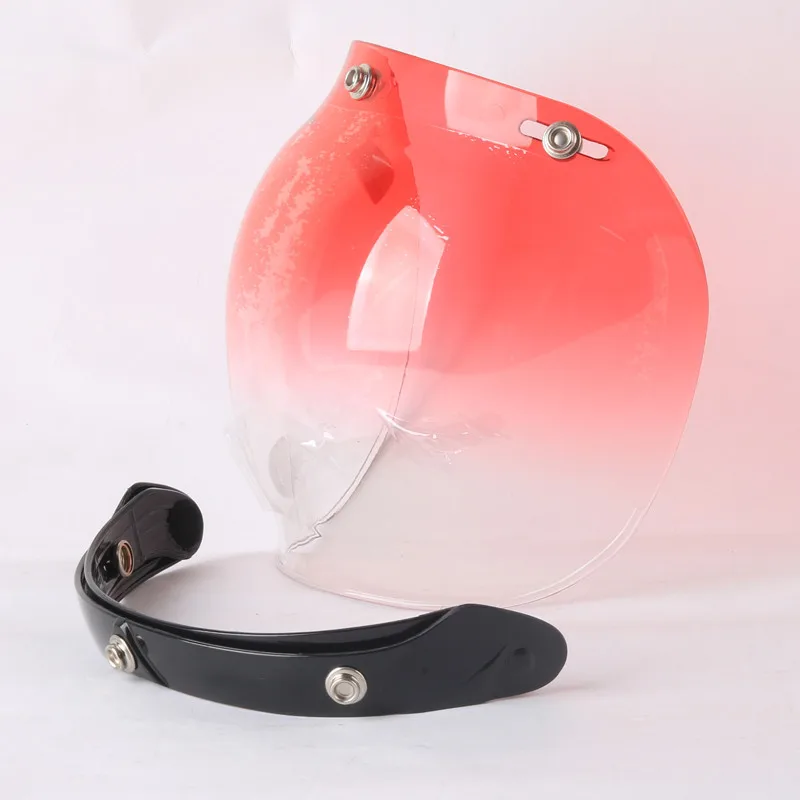 Доступно 3/4 открытым лицом винтажный шлем прозрачный защитный смотровой щиток объектив черный прозрачный 6 цветов
