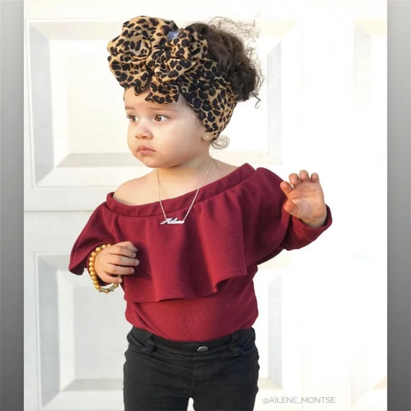 

24pcs/lot Baby Headband Bow for Girl Bandeau Bebe Fille 5" Leopard Baby Girl Headbands for Newborn Turban Baby Hair Accessories