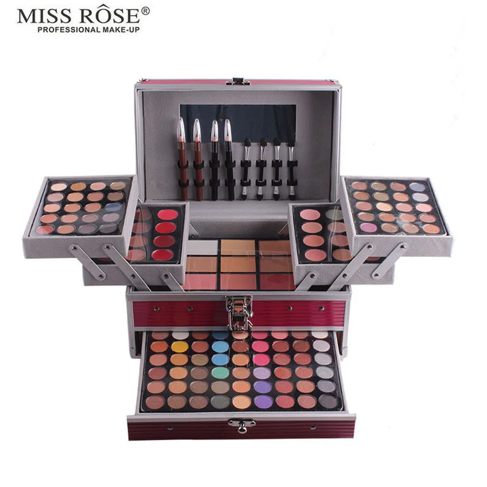 New Professional Large Make Up Kit Matte Eyeshadow Face Foundation Blush Lip Gloss MakeUp