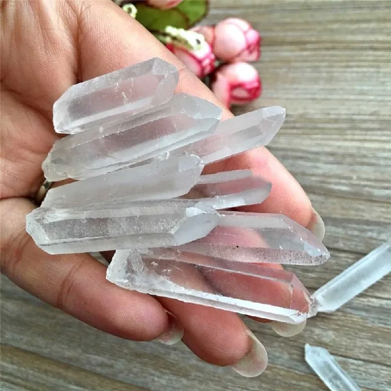40g Natural Raw Quartz Crystal Point Cutting Plaste Specimen Healing Jewelry DIY 
