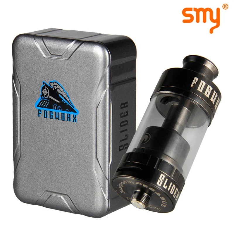 

Atomizer Tank Slider RTA 5.5mL Electronic Cigarette Single Dual Coil Building Bottom Airflow Vape DIY High Quality hot sale 2019