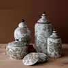 Jingdezhen Ceramic Freehand Vase Living Room Decoration Modern Handicraft Antique European Ornamental Ceramic Pot porcelain jar 3