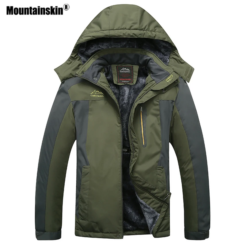 Achat Alpinskin hommes hiver polaire thermique vestes Sports de plein air coupe vent randonnée Trekking Camping grande taille 9XL manteau VA296