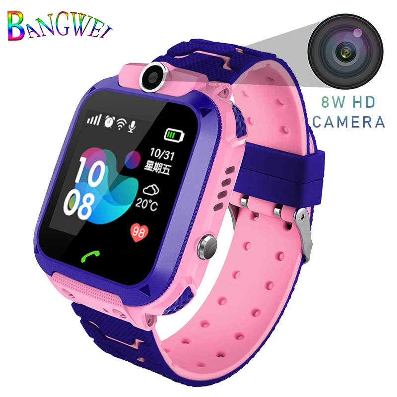 BANGWEI умные часы для детей фунтов Smartwatches детские часы детей SOS вызова Расположение Finder Locator Tracker анти потерянный монитор подарок для детей