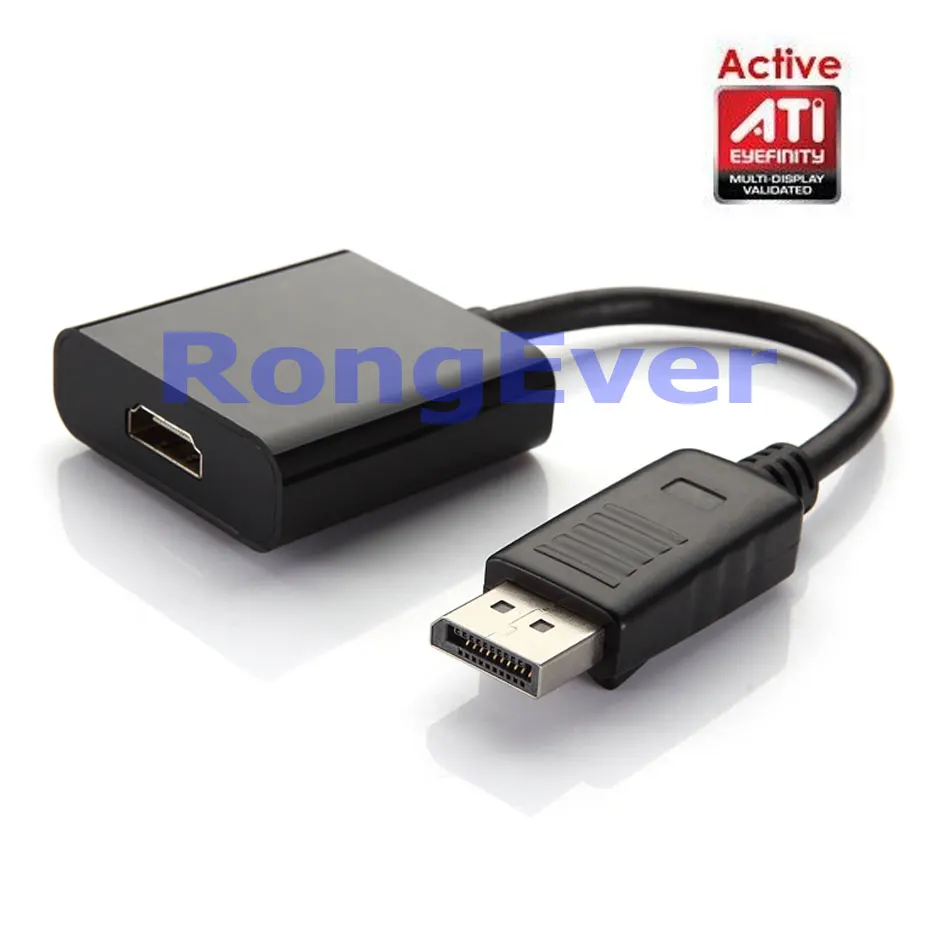 Новинка активный экран ATI Eyefinity HD 4K 1 2 DP папа HDMI мама Видео Аудио HDTV черный адаптер