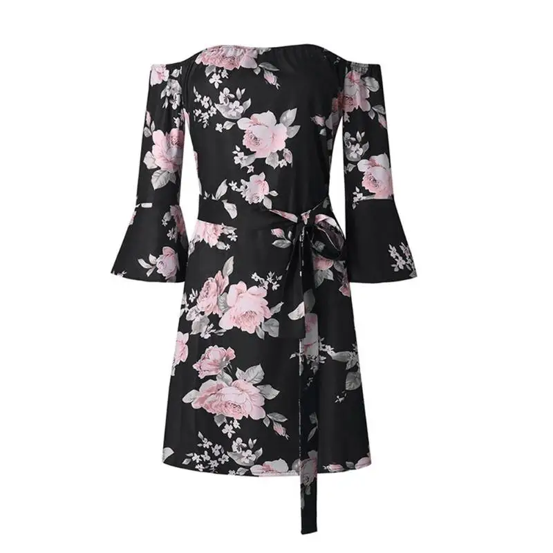 Summer Spring Sexy off Shoulder font b Women b font font b Dresses b font font