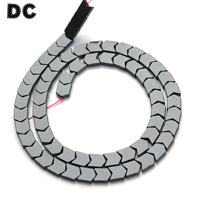 

DC 1 Strand/lot Black Hematite Arrow V Shape Spacer Beads 3x4mm/6x8mm for Jewelry DIY Bracelets Necklace Making Accessories