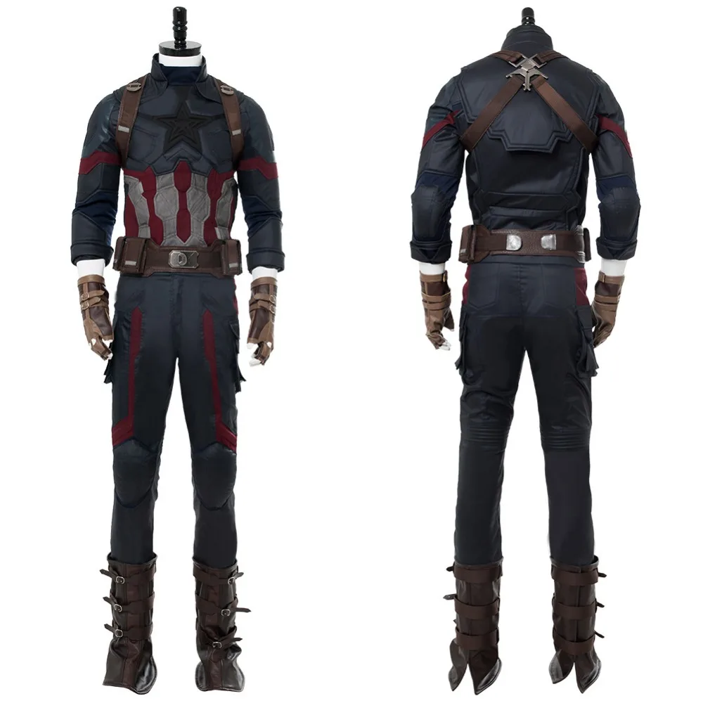 Avengers Infinity War Captain America  Cosplay Costume Steven Rogers Outfit New Version Avengers Cosplay Superhero Steven Rogers Cosplay Costume (13)