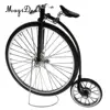 Vélo de course Miniature moulé sous pression, échelle 1:10, Vintage, reproduction du modèle de frein réel, jouet pour enfants, noir ► Photo 3/6