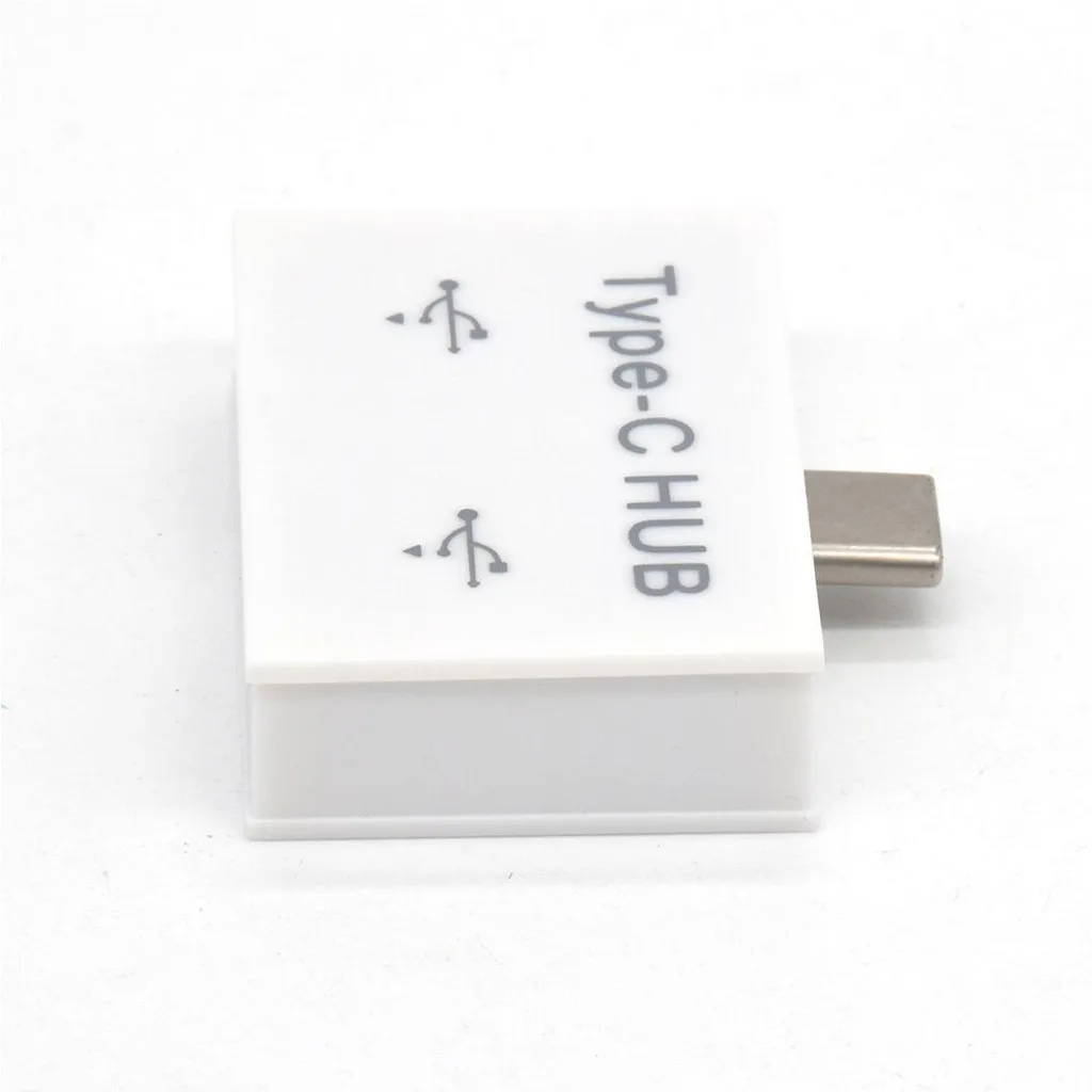 USB usb-хаб 2в1 type-C на 2 порта зарядное устройство концентратор адаптер для смартфона или компьютера сплиттер ПК Компьютерные аксессуары