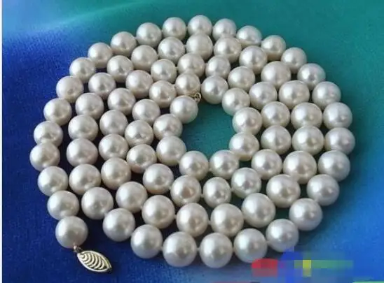 

Hot sale new Style >>>>>AAA 33" 11MM WHITE ROUND FW CULTURED PEARL NECKLACE