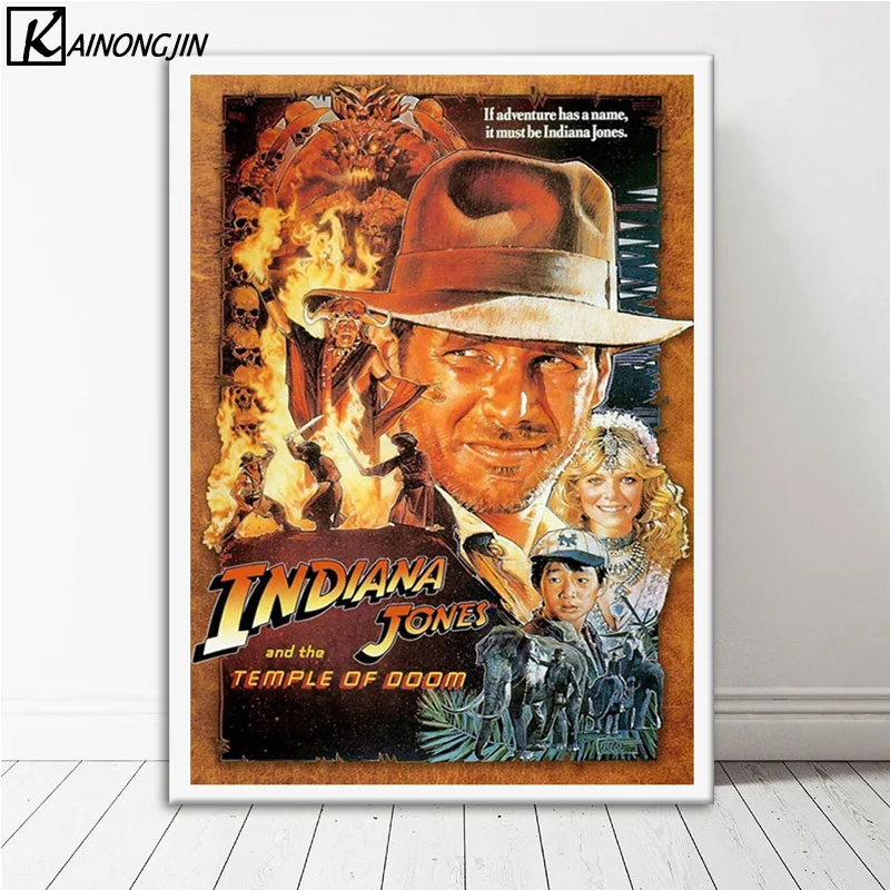 MOVIE POSTER INDIANA JONES and the TEMPLE of DOOM action adventure 24X36 VW0