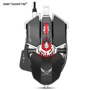 

NEW USB2.0 4000DPI adjustable programmable RGB came mouse Macros define game 10key mouse for windows OS CF LOL
