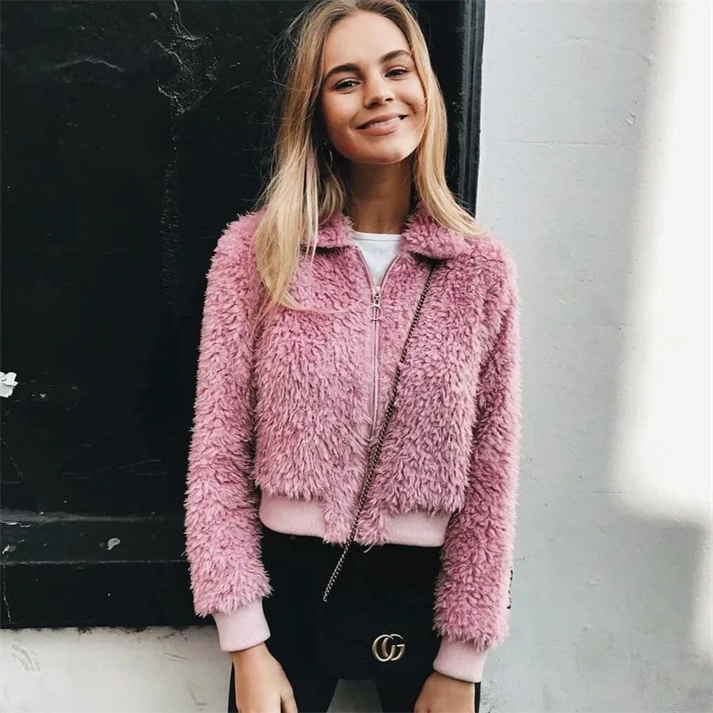 

womens sweatshirt solid turn-down collar tops 2018 spring elegant short woman hoodies zip-up female autumn harajuku hoodie