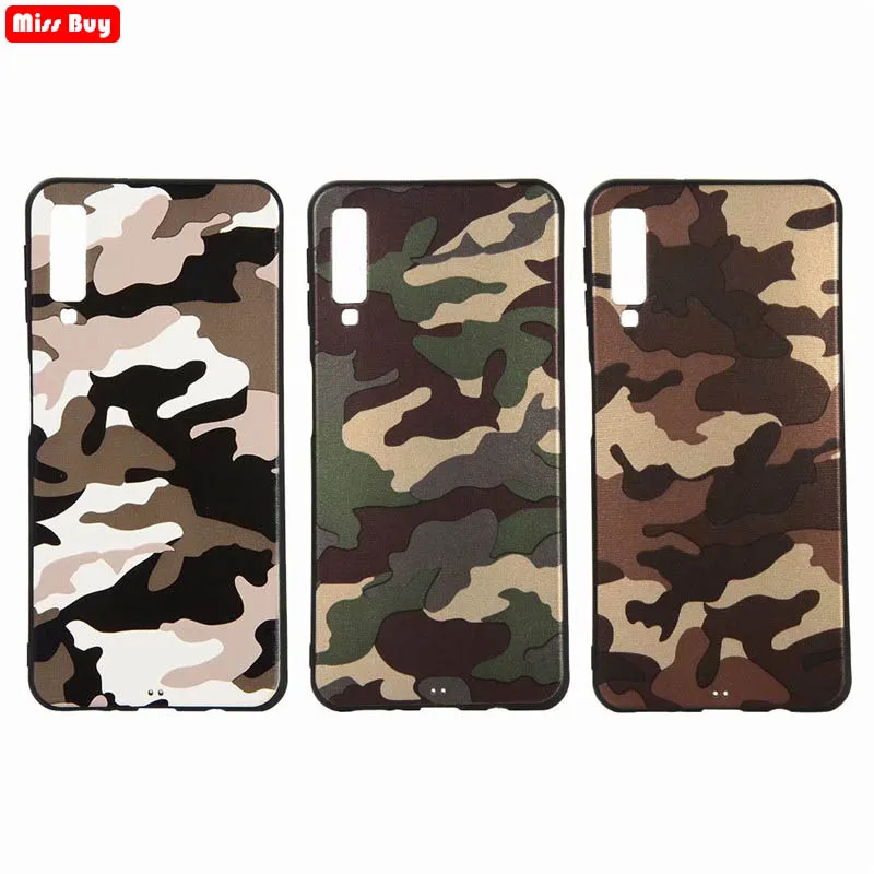 

Army Camouflage Case For Samsung galaxy A7 2018 Coque Ultra Thin Soft TPU Silicon Phone Case For Samsung Galaxy A7 2018 A750