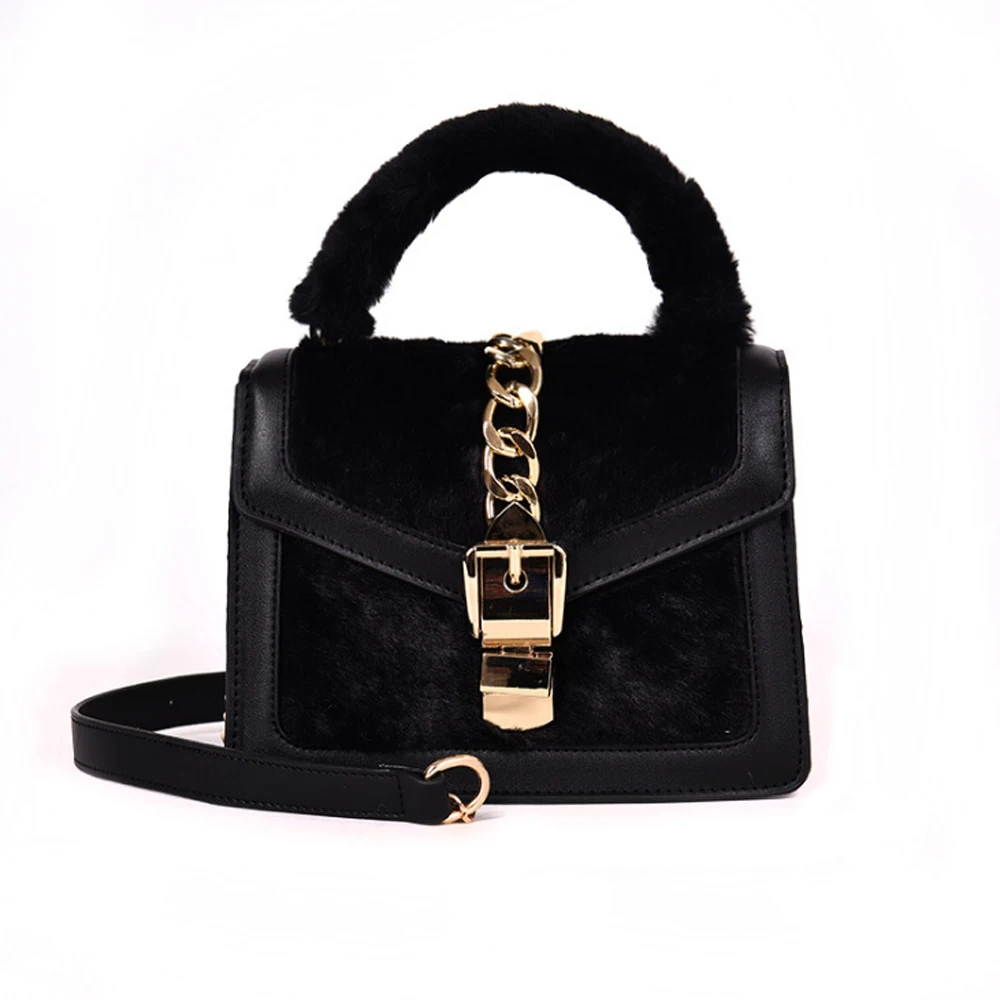 Зимние Для женщин плюшевая сумка на плечо Sac a Main модные сумки Bolsas Feminina через Torebki
