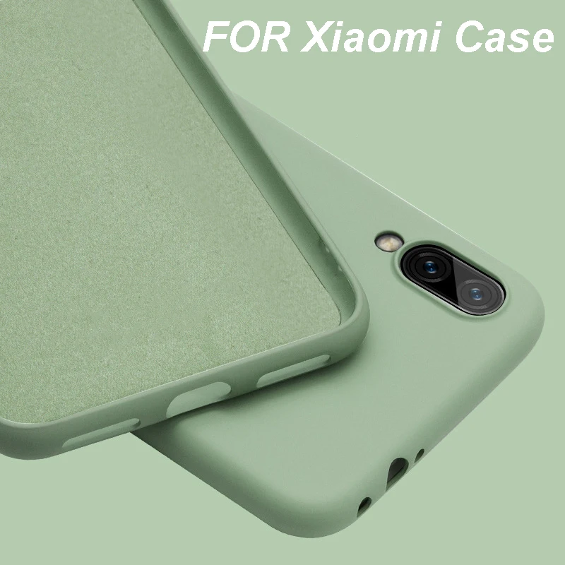 Оригинальный жидкий силиконовый чехол для Xiaomi Mi 9 SE 8 Lite A2 MIX 2 3 2S 6X Play тонкий мягкий