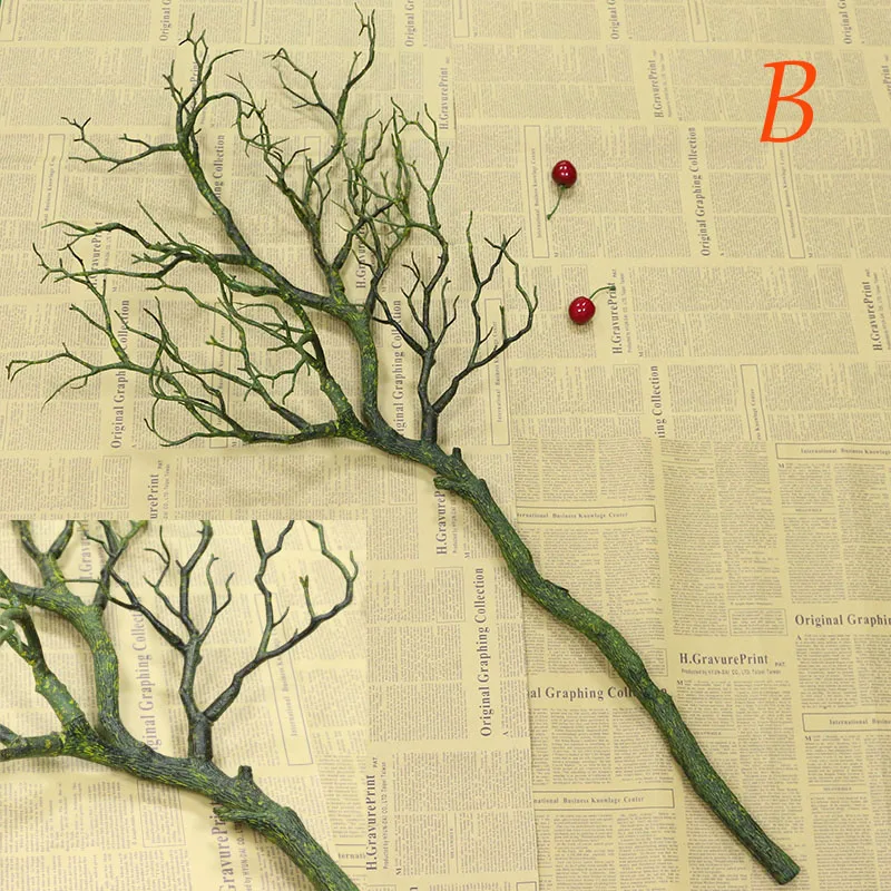 Flone Artificial Flowers Coral Branch Fake Flower Simulation Bouquet Plant Big Tree Branch Wedding Home Party Decoration Plant (1)