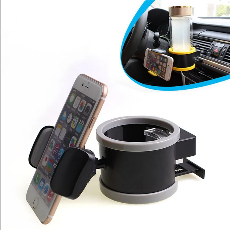 2 in 1 Multi functional Car Drink Holder Universal Automobile Car Cup Holders Auto 360 Degree