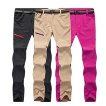 Быстросохнущего Эластичные штаны Для Мужчин's открытый летний отдых и Пеший Туризм брюки быстросохнущие брюки для женщин и пар быстросохнущие брюки