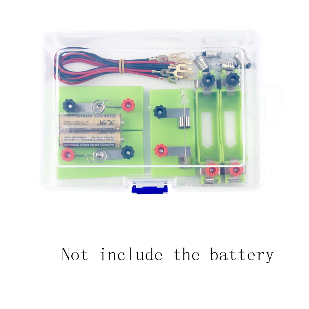 

1set electrical circuit closed lighting small bulb experiment Physics Series parallel electrical package