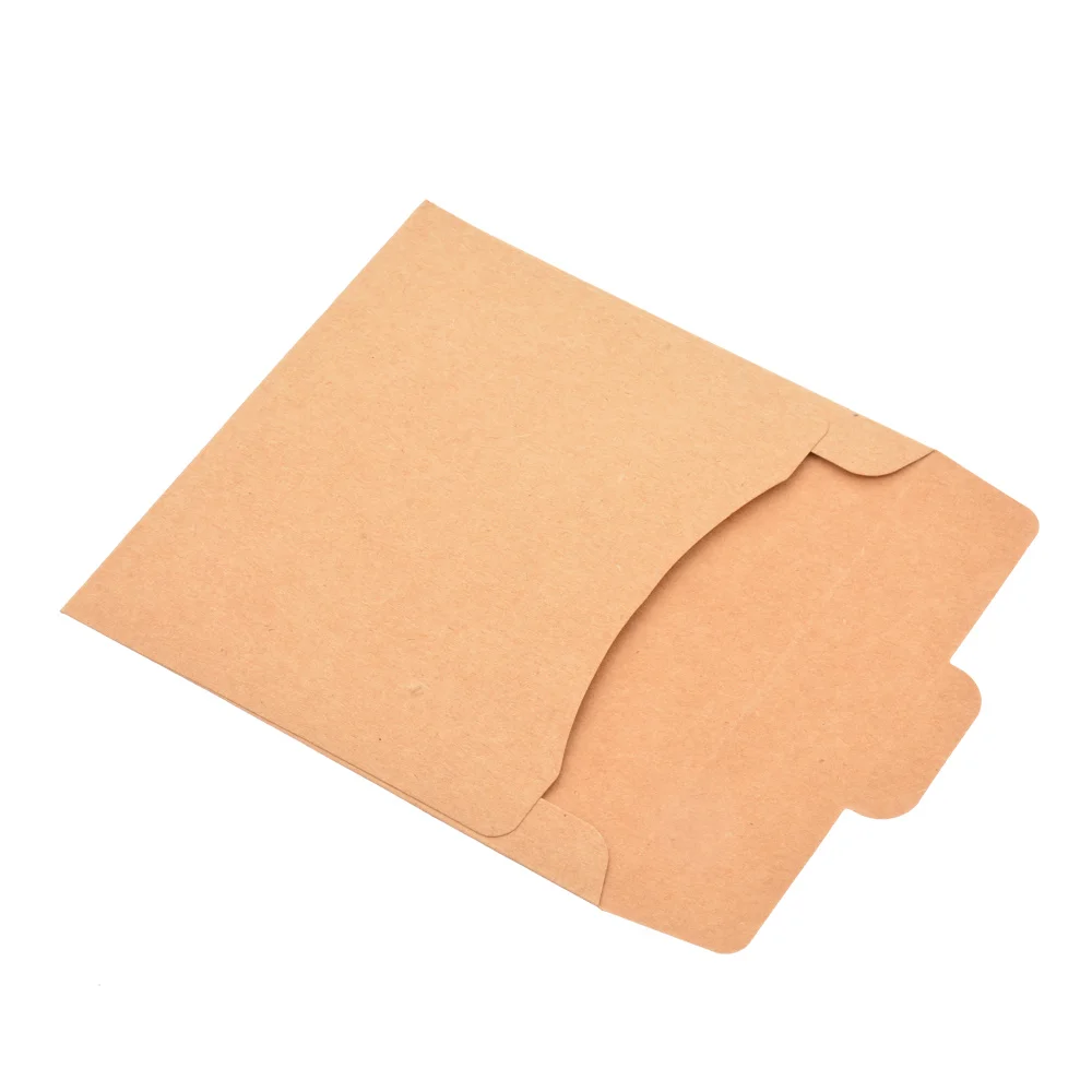 100PCs 12.5x12.5cm Kraft Paper Single Envelope Bags DVD Pearl Paper