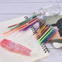 36 шт./компл. школьник 36 цветов набор гелевая ручка для вспышки хайлайтер заправка цвет полный сверкающие заправки живопись Сменные стержни для ручек