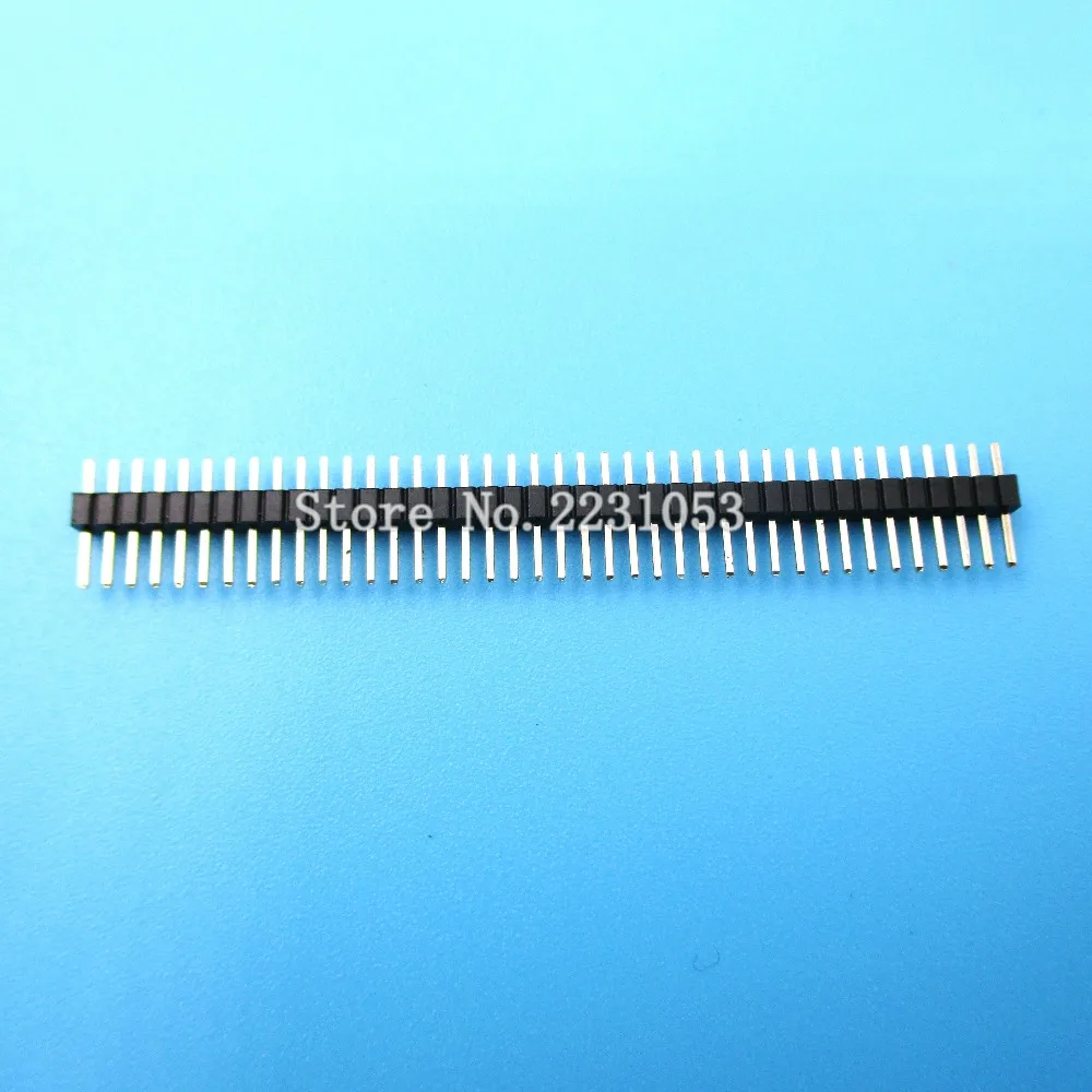 

10PCS/LOT 1.27mm 40 Pin Male Single Row Pin 1*40P Header Strip