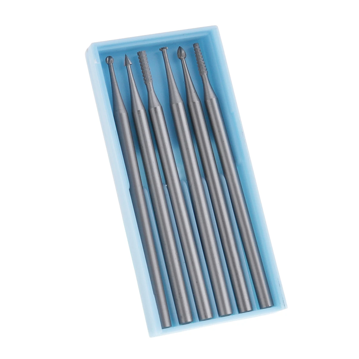 6pcs /lot Tungsten Steel Engraving Cutter with Plastic Box for Wood Carvings / Olive Kernel / Ivory Fruit Hand Tools