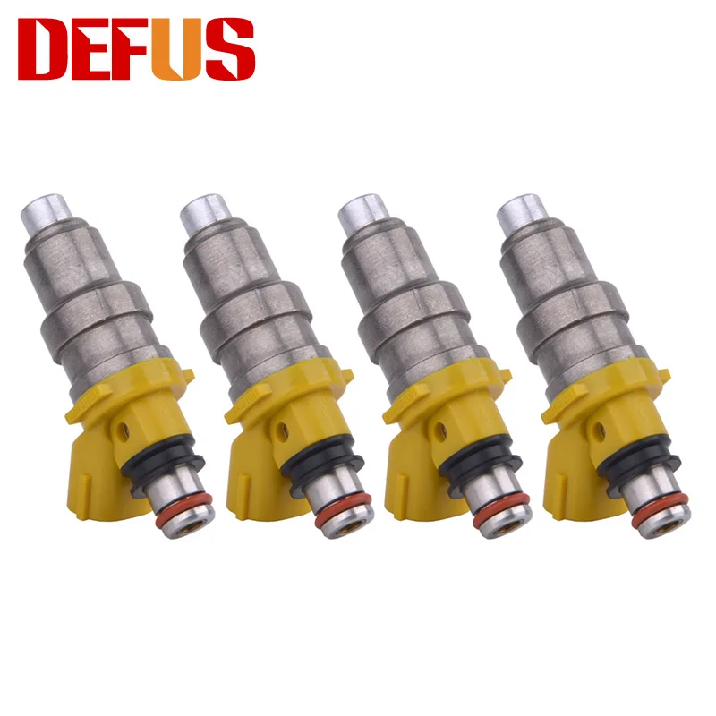 

DEFUS 4PCS 700cc Fuel Injector Nozzle For Toyota MR2 Celica Supra 3SGTE EJ20 RB26DETT 4AGE 7MGE 7MGTE 1001-87650