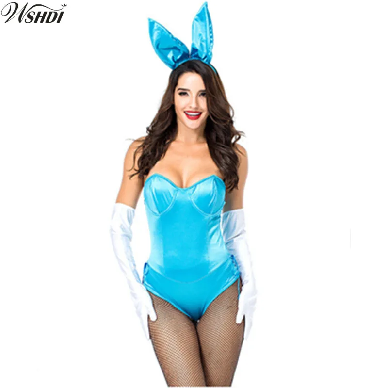 Горячие кролик костюмы для девочек для женщин косплэй сексуальный Хэллоуин взрослых Кролик костюм для девочки Клубная одежда веч