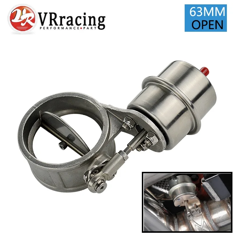 VR RACING Exhaust Control Valve With Vacuum Actuator Cutout 2.5" 63mm