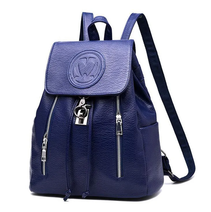 

Women Backpack High Quality PU Leather Mochila Escolar School Bags For Teenagers Girls Top-handle Backpacks Fashion