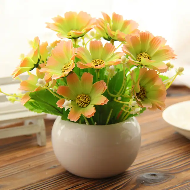 Haute Qualité 5 Sortes Style Fleur Vase Fleurs Marguerite