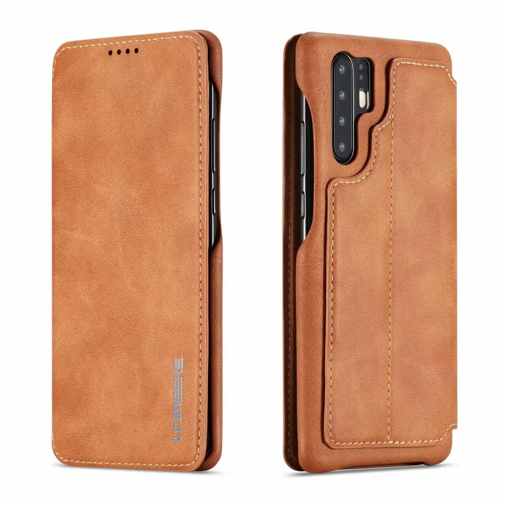 Магнитный кожаный чехол-бумажник P20 Lite для Huawei P30 Pro чехол чехол-книжка с