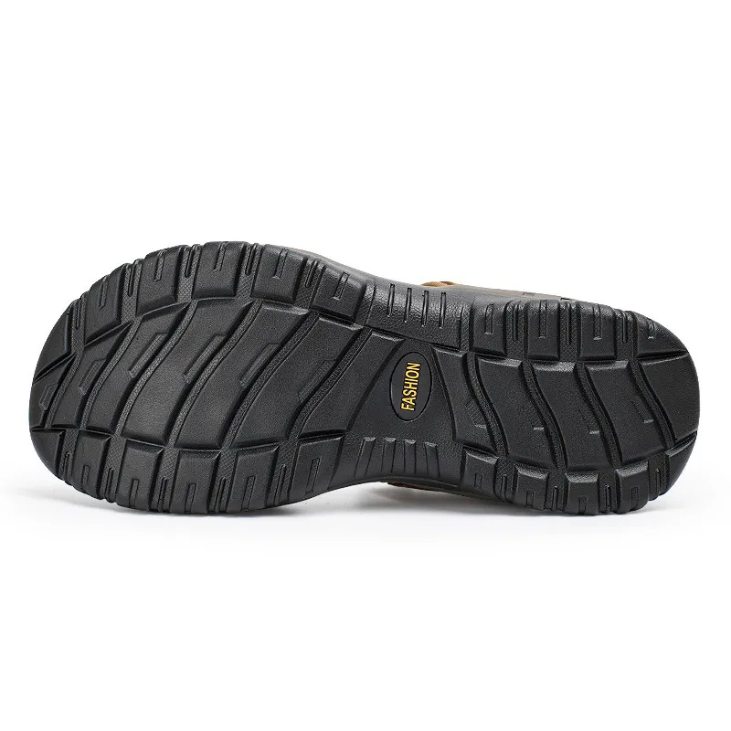 Горячая Распродажа, новая модная летняя пляжная Мужская обувь для отдыха кожаные сандалии высокого качества мужские сандалии больших размеров размеры 38-48