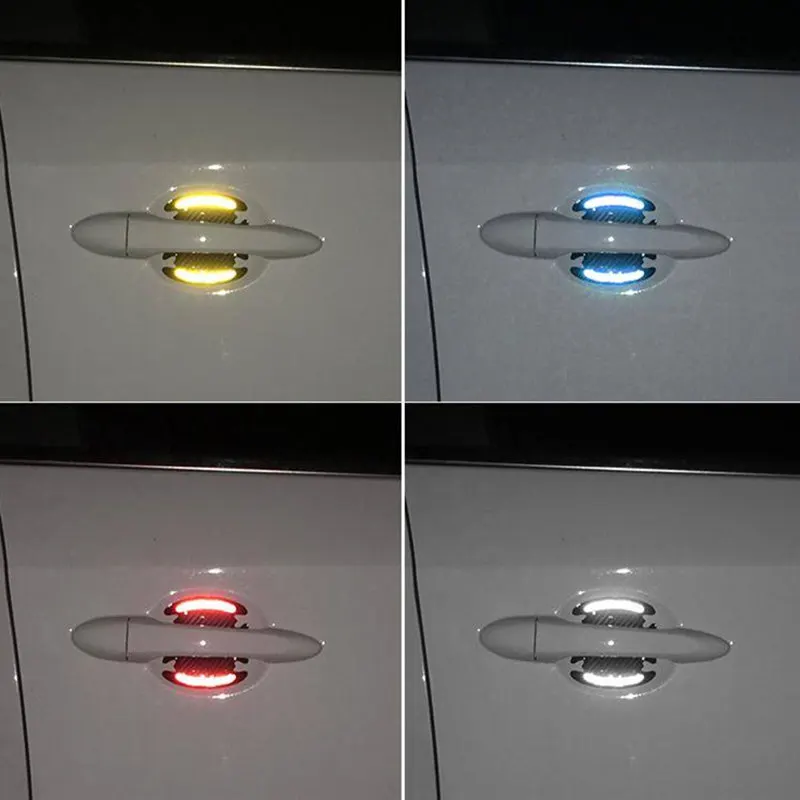 2X Car reflective sticker door frame protection for Ferrari bmw audi ford toyota kia honda mazda hyundai peugeot mitsubishi