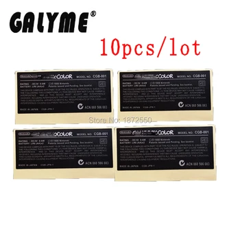 

10pcs/lot Hot Sale New Plastic Lables Stickers Replacement GameboyColor NintendoGBC Game Console Housing Case Shell Lable Tag