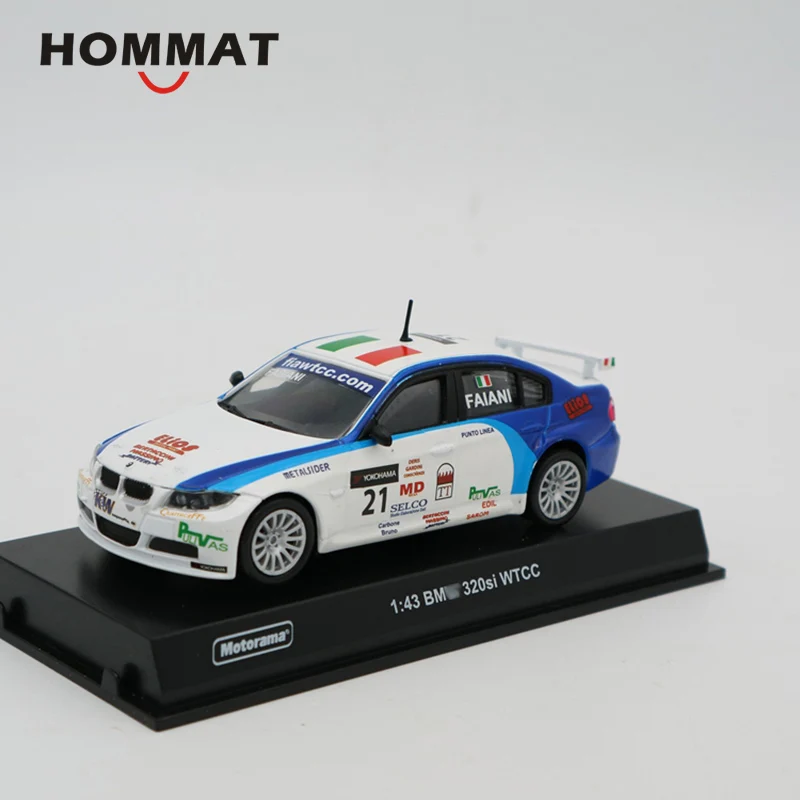 HOMMAT 1/43 Motorama 320SI/Z4M/Murcielago/MC12 Racing Car Model 1:43 Diecast Toy Vehicles Cars Metal Alloy Model Car Kids Toy - Цвет: White-blue