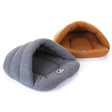 1Pcs Cute Cat Sleeping Bag Warm Puppy Bed Mats Lovely Soft Dog House Pet Cat Mat Cushion Nest Small Animals Supplies 9Z