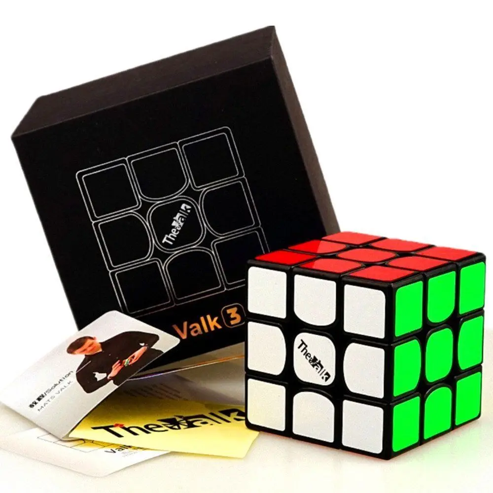 Qiyi The Valk 3 power M Магнитный Valk3 Mini Valk 3 профессиональный 3x3 магический куб speed Mofangge Competition Puzzle Cubes детские игрушки - Цвет: valk 3 black