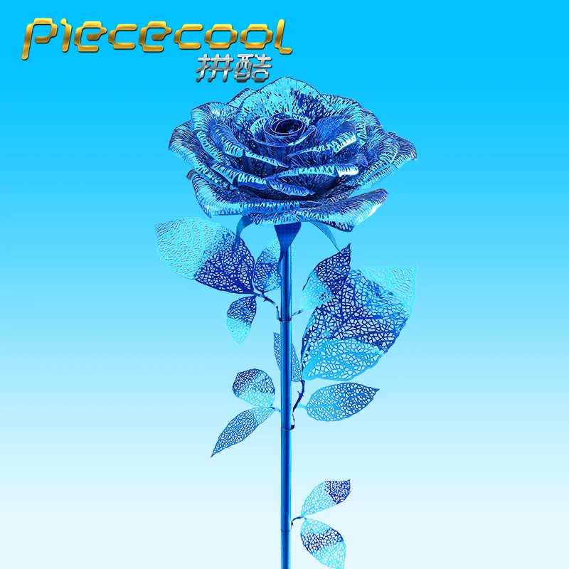2018 Piececool модели 3D Металлические Nano головоломки золотые розы наборы DIY лазерной